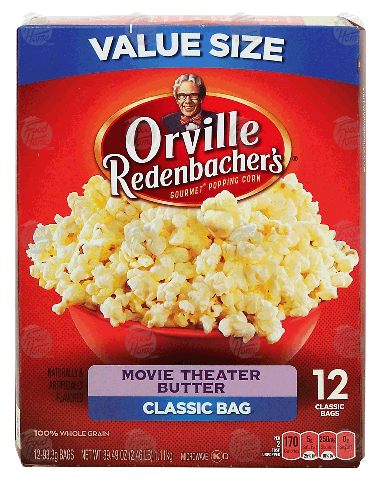 Orville Redenbacher's Classic Bag value size, movie theater butter, 100% whole grain, 12 classic bags Full-Size Picture